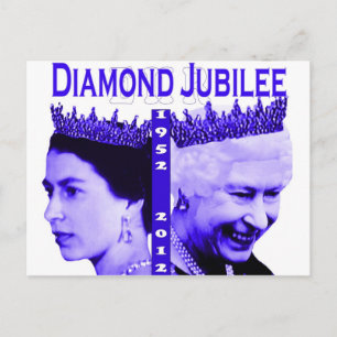 Carte postale commémorative du jubilé de diamant