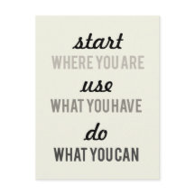 Commencez où vous êtes Motivationnel