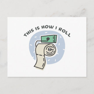 Carte Postale Comment faire rouler (Papier toilette)
