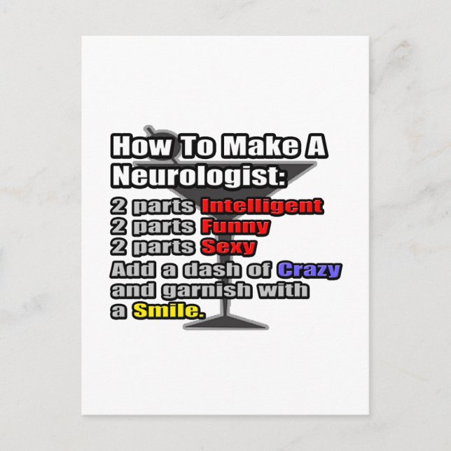 Carte Postale Comment faire un neurologue (Devant)