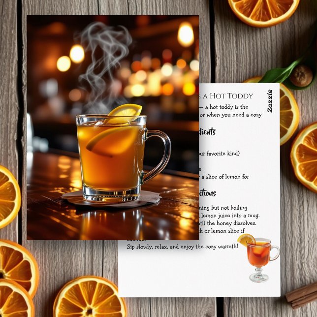 Carte Postale Comment faire une fiche de recette de Hot Toddy (Créateur téléchargé)