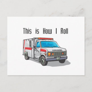 Carte Postale Comment je lance l'ambulance