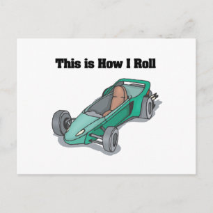 Carte Postale Comment je roule (karting)