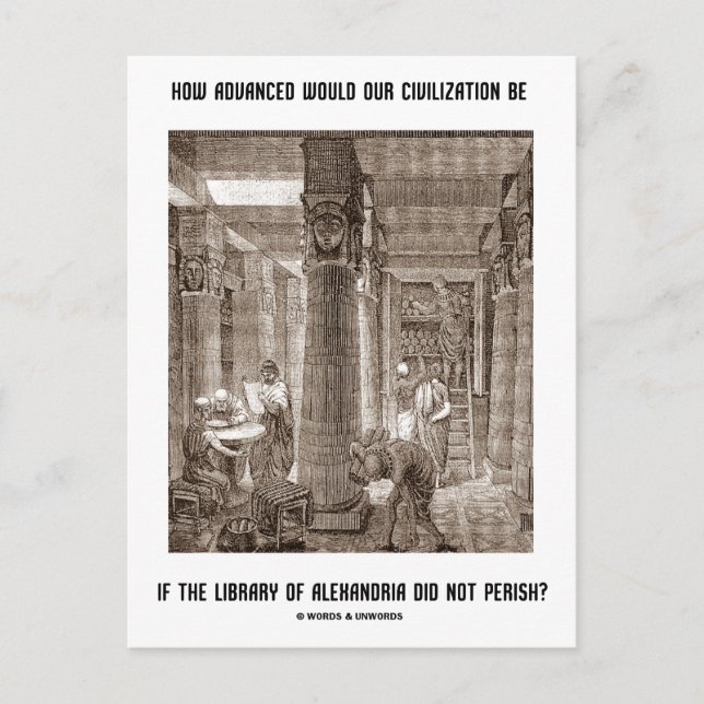 Carte Postale Comment la civilisation avancée peut être si la bi (Devant)