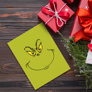 Carte Postale Comment le Grinch Stole Face de Noël
