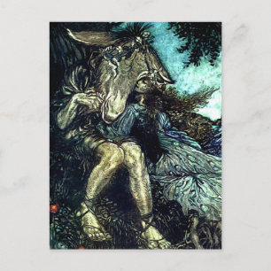 Carte Postale "Comment maintenant l'esprit ?" Art de la fée par