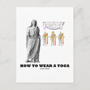 Carte Postale Comment Porter Un Toga (Instructions Sur Les Vêtem