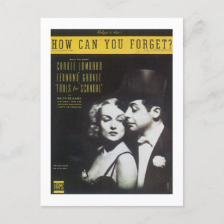 Carte Postale Comment Pouvez-Vous Oublier ? Couverture vintage