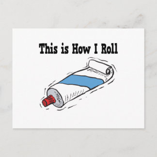 Carte Postale Comment rouler le tube de dentifrice