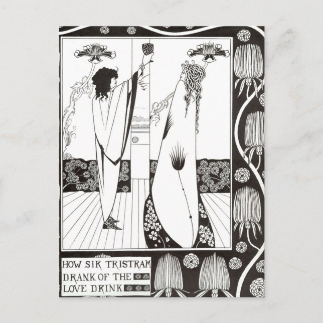 Carte Postale Comment Sir Tristram a bu la boisson d'amour Beard (Devant)