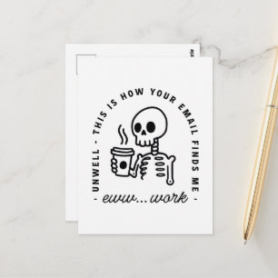 Carte Postale Comment votre e-mail me trouve drôle eww travail d