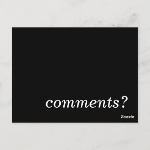 Carte Postale commentaires?