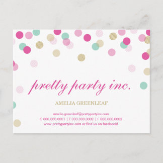 Carte Postale COMMERCIALISER des confettis mignons taches or men