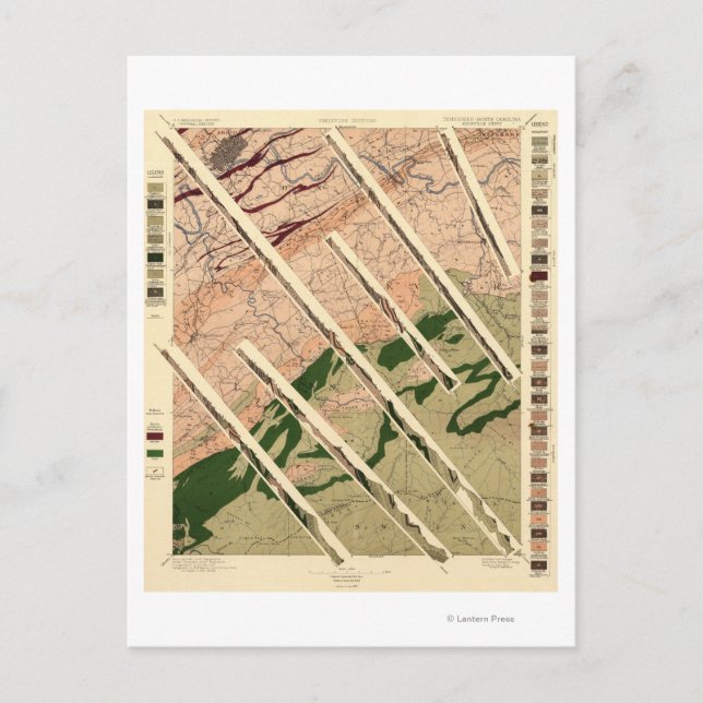 Carte Postale Commission géologique du Tennessee et du Nord (Devant)