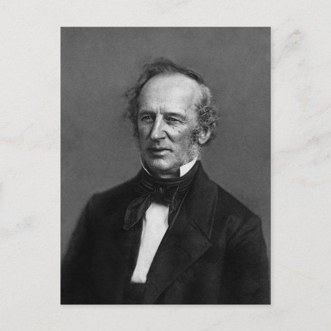 Carte Postale Commodore Cornelius Vanderbilt Portrait vers 1850 (Devant)