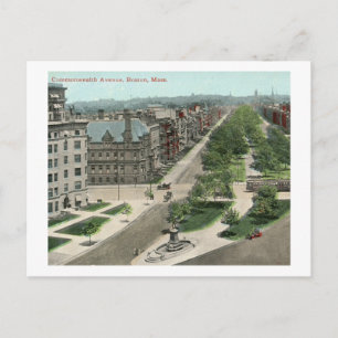 Carte Postale Commonwealth Ave., Boston Vintage