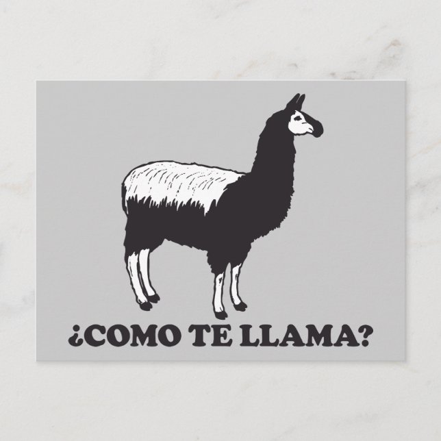 Carte Postale Como Te Llama (Devant)