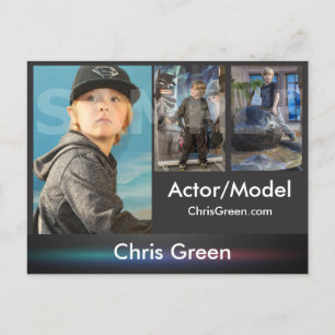 Carte postale Comp. Capture d'écran à 2 faces et m