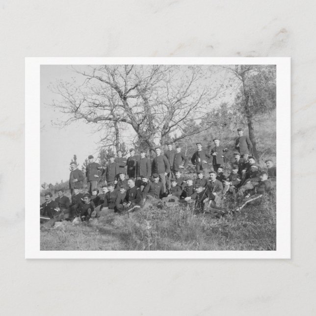 Carte Postale Compagnie C, 3e infanterie américaine à Fort Meade (Devant)