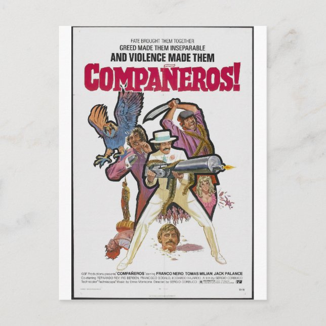 CARTE POSTALE COMPANEROS (Devant)