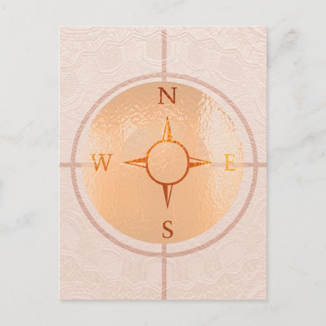 Carte Postale COMPASS NEWS Nord-Est Ouest Sud (Devant)