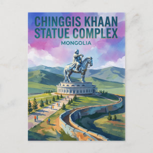 Carte Postale Complexe de la statue de Chinggis Khaan Mongolie