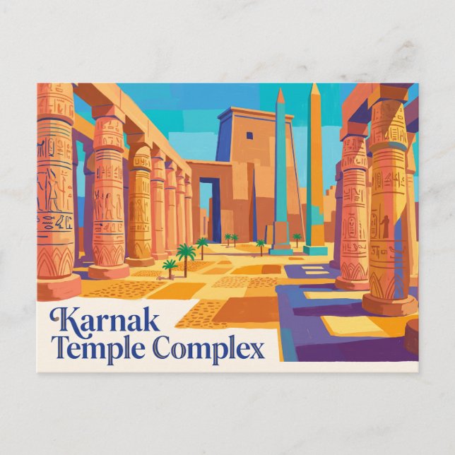 Carte Postale Complexe du temple de Karnak Égypte (Devant)