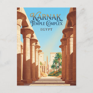 Carte Postale Complexe du temple de Karnak Égypte