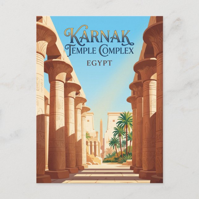 Carte Postale Complexe du temple de Karnak Égypte (Devant)