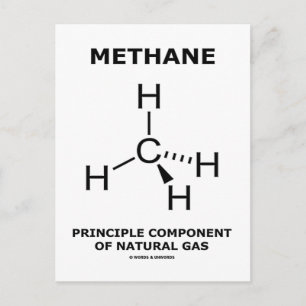 Carte Postale Composante Principale Du Méthane Du Gaz Naturel