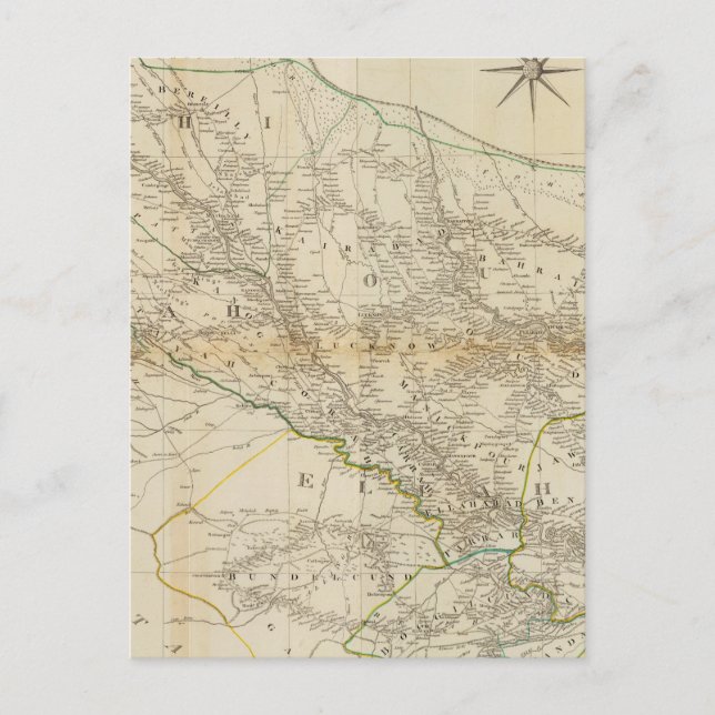 Carte Postale Composite Delhi, Agrah, Oude, Ellahabad (Devant)