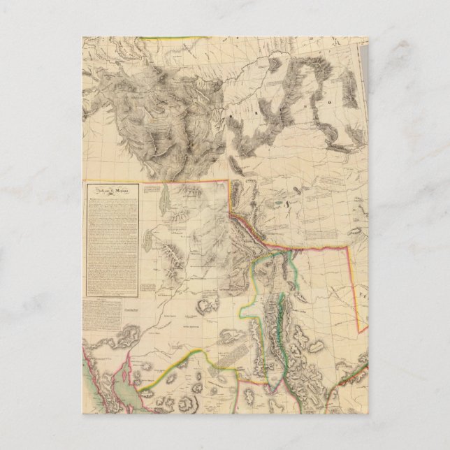 Carte Postale Composite Ouest des États-Unis (Devant)