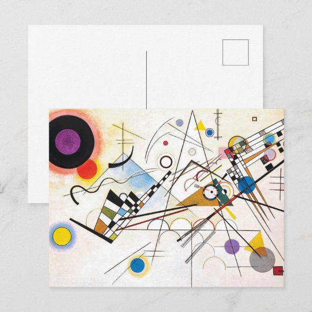 Carte Postale Composition 8 | Kandinsky | (Devant / Derrière)