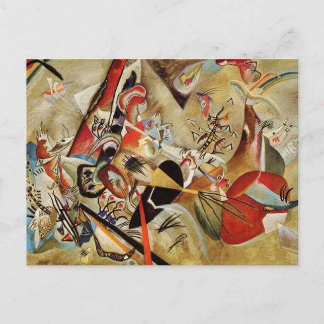 Carte Postale Composition Abstraite de Kandinsky (Devant)