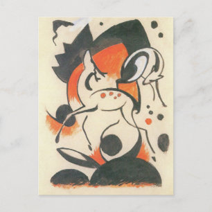 Carte Postale Composition avec deux cerfs par Franz Marc