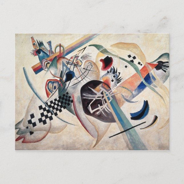Carte Postale Composition de Kandinsky (Devant)