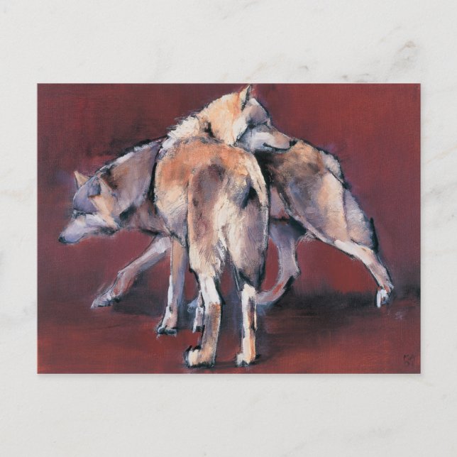 Carte Postale Composition du loup 2001 (Devant)
