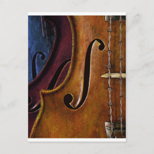 Carte Postale Composition du violon