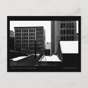 Carte Postale Composition en hiver urbain
