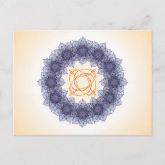 Carte Postale Composition fractale mandala #13