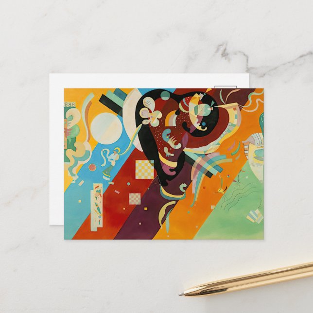 Carte Postale Composition IX, Wassily Kandinsky (Devant/Arrière en situation)