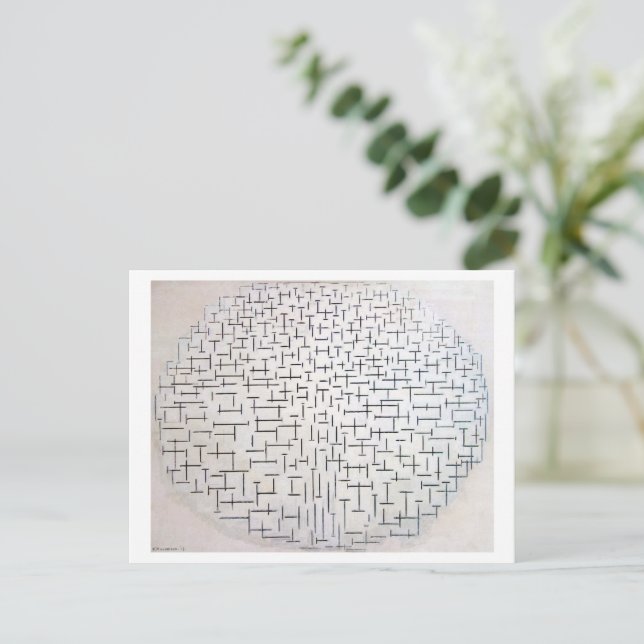 Carte Postale Composition no 10, Quai et océan | Mondriaan | (Debout devant)