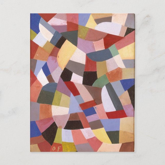 Carte Postale Composition par Otto Freundlich (Devant)