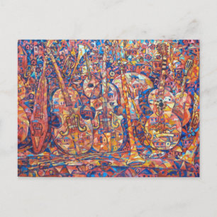 Carte Postale Composition with musical instruments Postcard