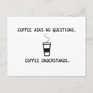 Carte Postale Comprend le café