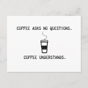 Carte Postale Comprend le café