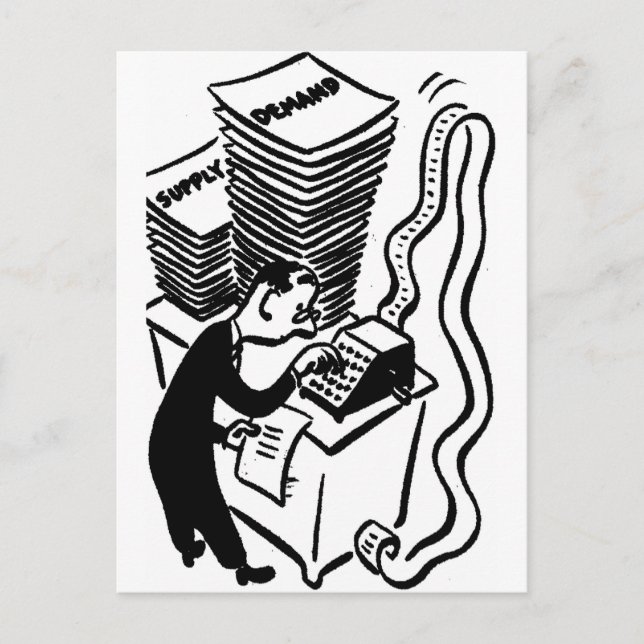 CARTE POSTALE COMPTABLE (Devant)