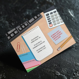 Carte postale comptable