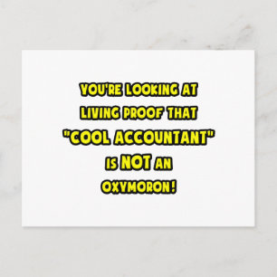 Carte Postale Comptable Cool N'est pas un Oxymore