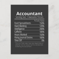 Comptable Nutrition Fact, Nutrition Fact